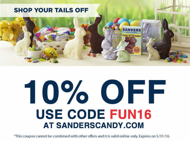 Sanders Chocolate Candy Coupon Code