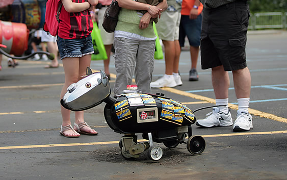 Robot dogs roam the Maker Midway at Maker Faire Detroit_Gary Malerba - FunInTheD