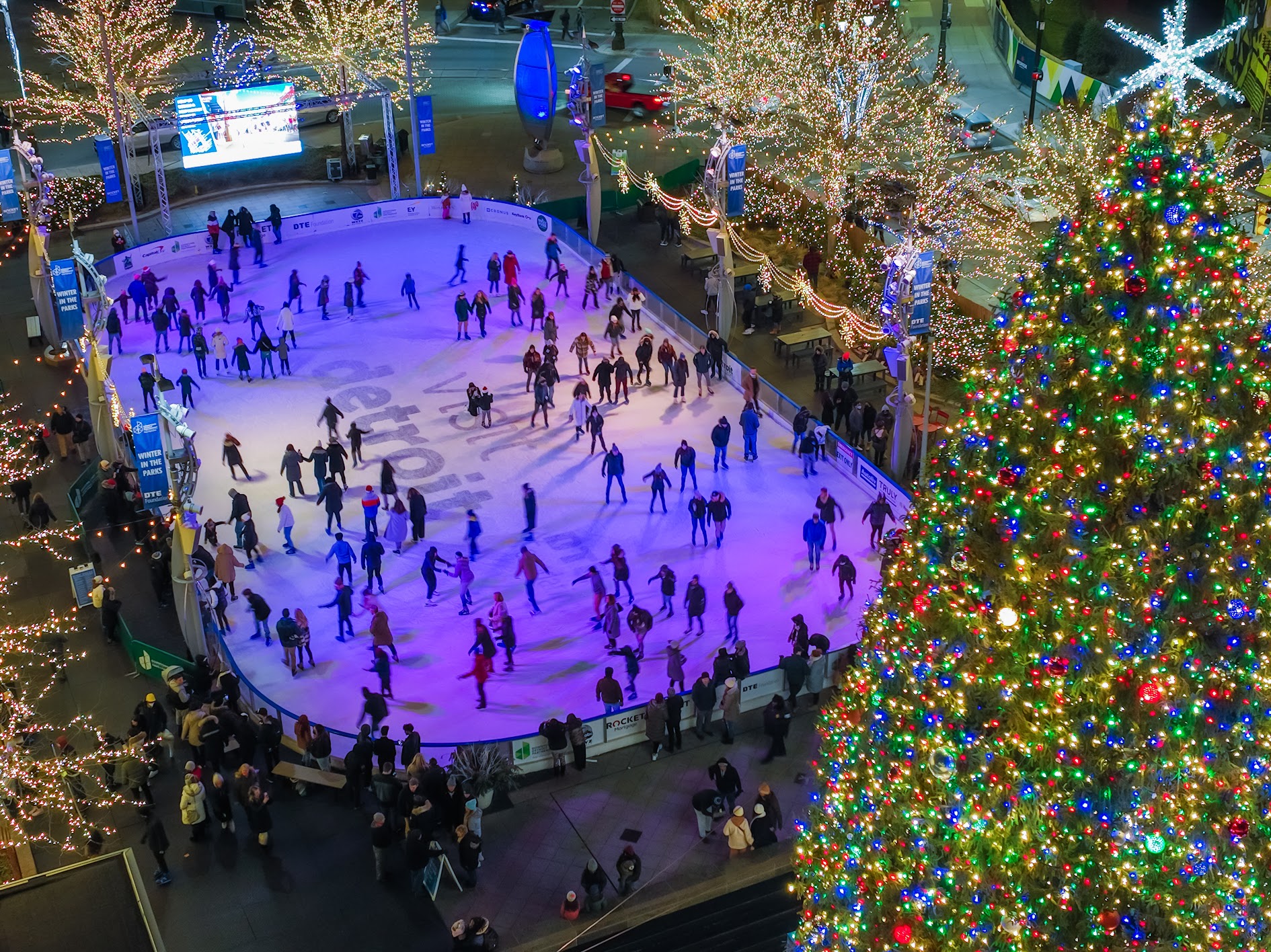 The Rink at Campus Martius Park | Presented by Visit Detroit