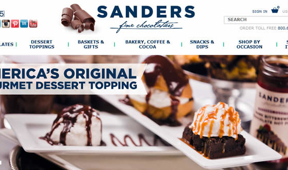 Sanders Candy fine chocolate Coupon Code 2016 Topings